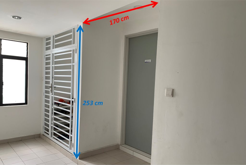 width and height for door gate