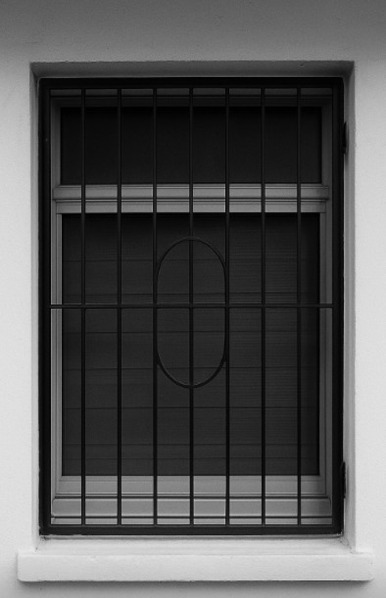 vertical window grille